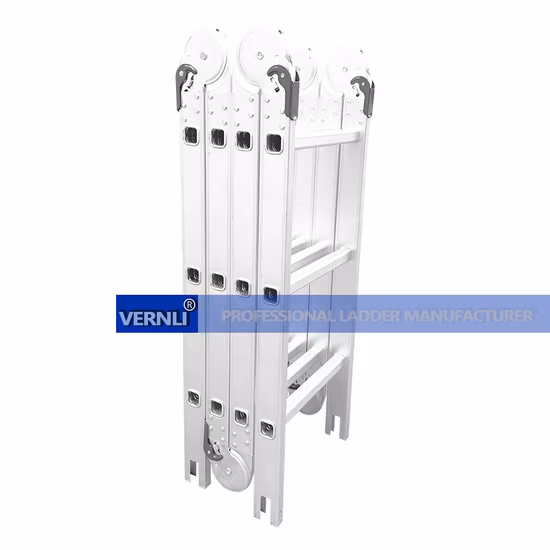 4.7 Meters Small Hinges Aluminum&amp;Aluminium Multipurpose Foldable Step Ladder with Non Slipping Base